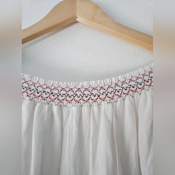 Free People Sunbeam Mini Dress | Embroidered | Size Small - Picture 6 of 7